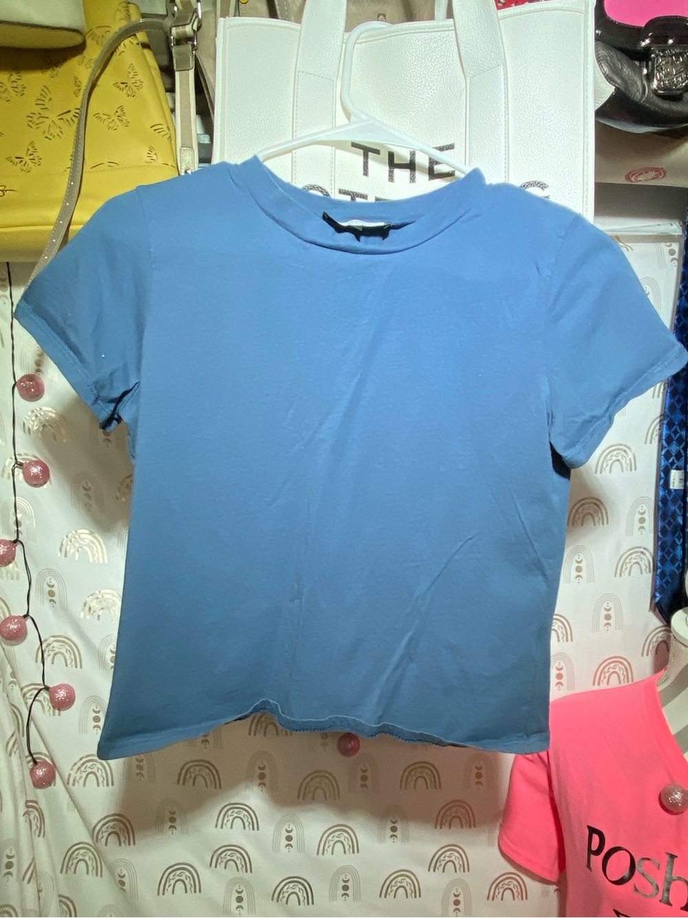 Discreet Blue Short Sleeve Crewneck Tee
